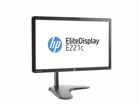 Monitor 21.5" LED HP E221c IPS 1920x1080 DisplayPort DVI VGA USB, kamerka, głośniki, (UN), 1 rok gwarancji