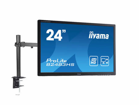 Monitor 24" LED iiyama B2483HS 1920x1080 HDMI DVI VGA, głośniki, (UB), 3 lata gwarancji