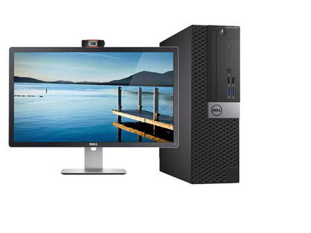 Zestaw Komputer Dell 5050sf + Monitor Dell 21.5" + Kamera internetowa + Głośniki 2.0 + Słuchawki z mikrofonem, Intel Core i3 VII-GEN, 16GB, 1TB SSD, Windows 10 Pro, 3 lata gwarancji